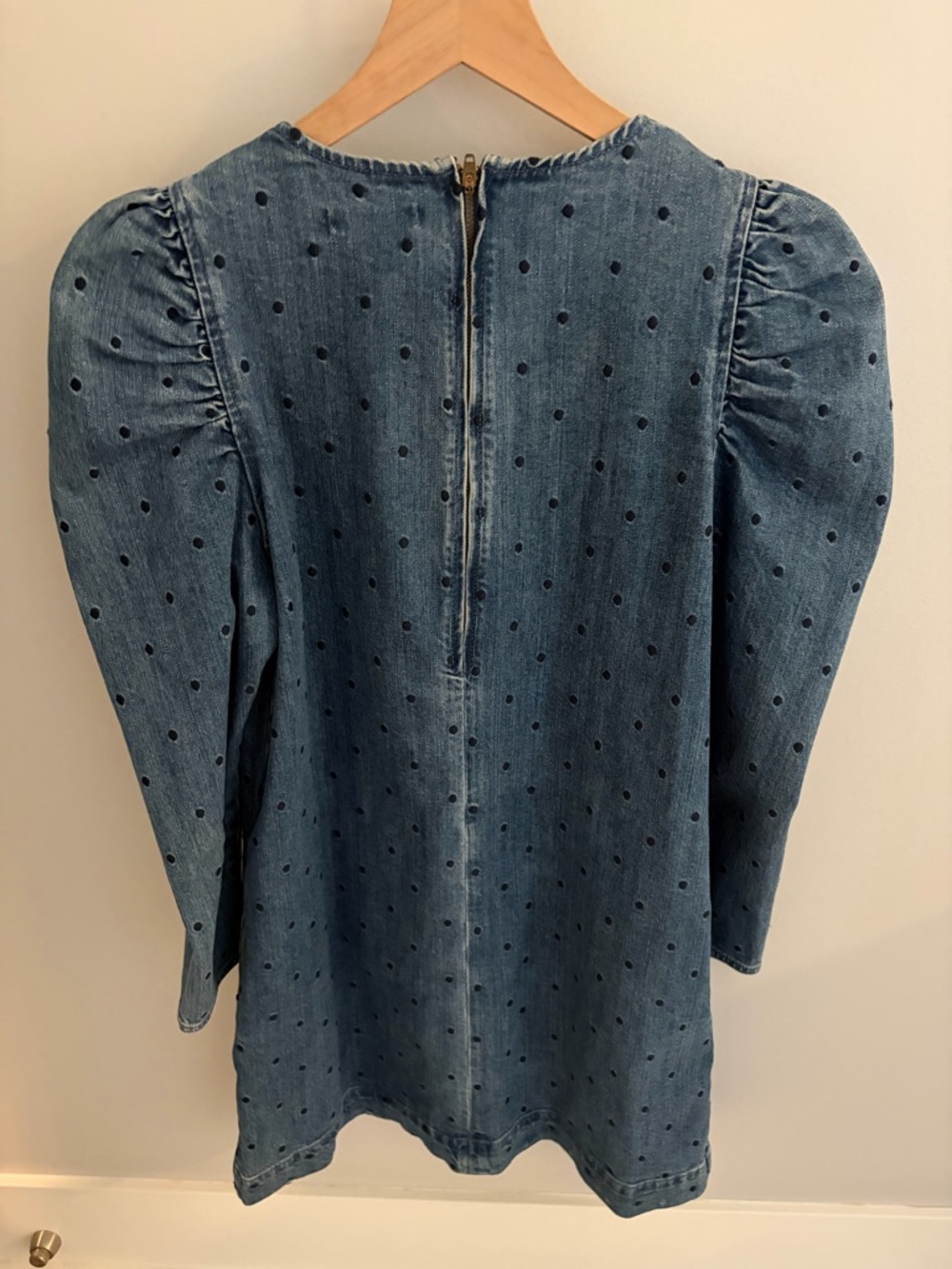 Ulla Johnson Lyna mini dress Puff-Sleeve Denim Dress. Perfect for festivals - Picture 6 of 6